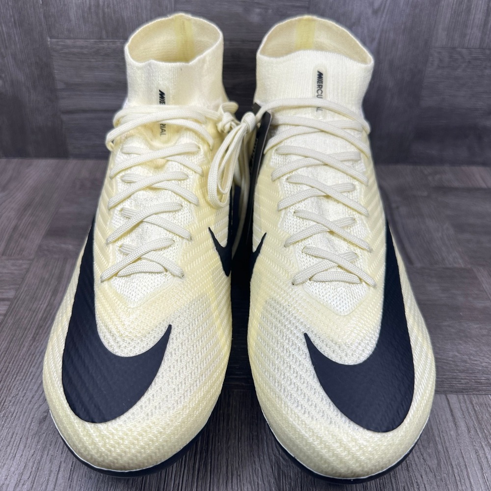 Nike Soccer Cleats Mens 9.5 Yellow Flyknit Elite SG-Pro Anti-Clog NEW FD0246-700 - Picture 3 of 8